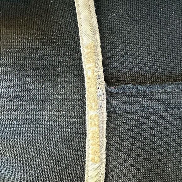 Ladies black 3/4 zip long sleeve top. White stripe. Size medium - Picture 6 of 10